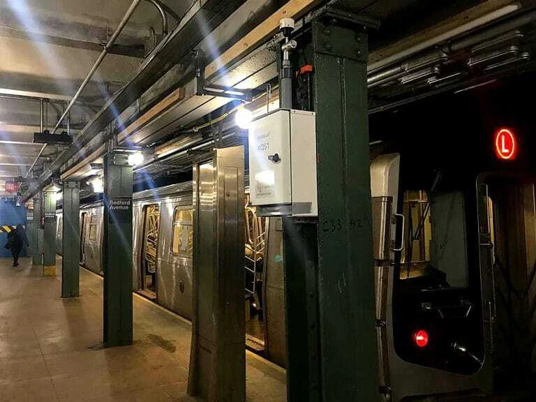 Aeroqual AQS1 monitor L line canarsie tunnel
