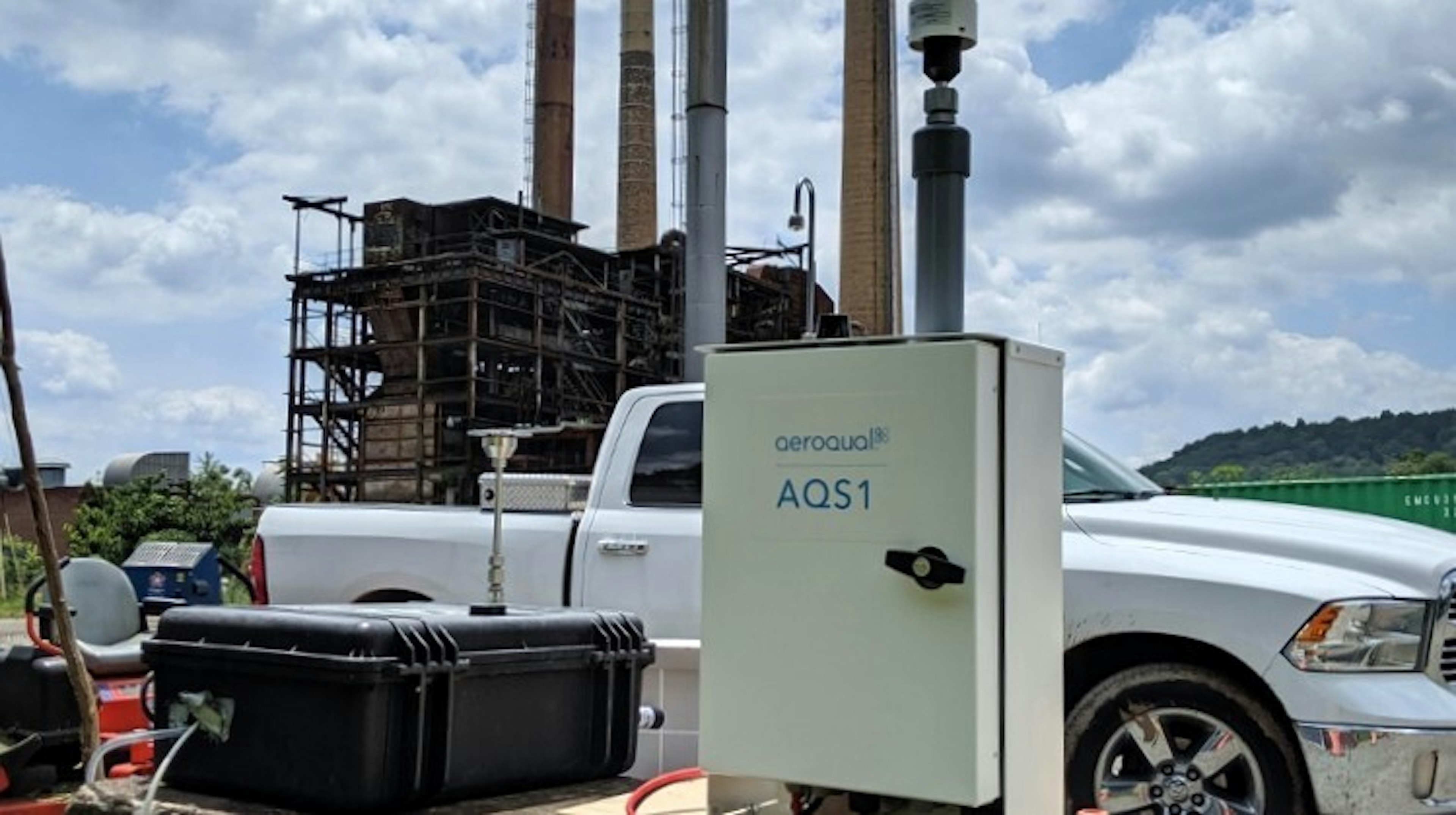 Two Aeroqual AQS monitors with Cloud software were used for real-time monitoring and alerts.