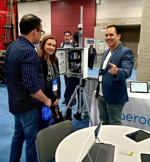 Jason at Aeroqual AWMA ACE booth
