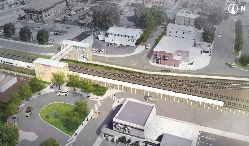The LIRR Expansion Project improvements include a third track, new parking facilities and passenger rail stations, and elimination of seven street-level crossings. Image courtesy of LIRR Expansion Project.