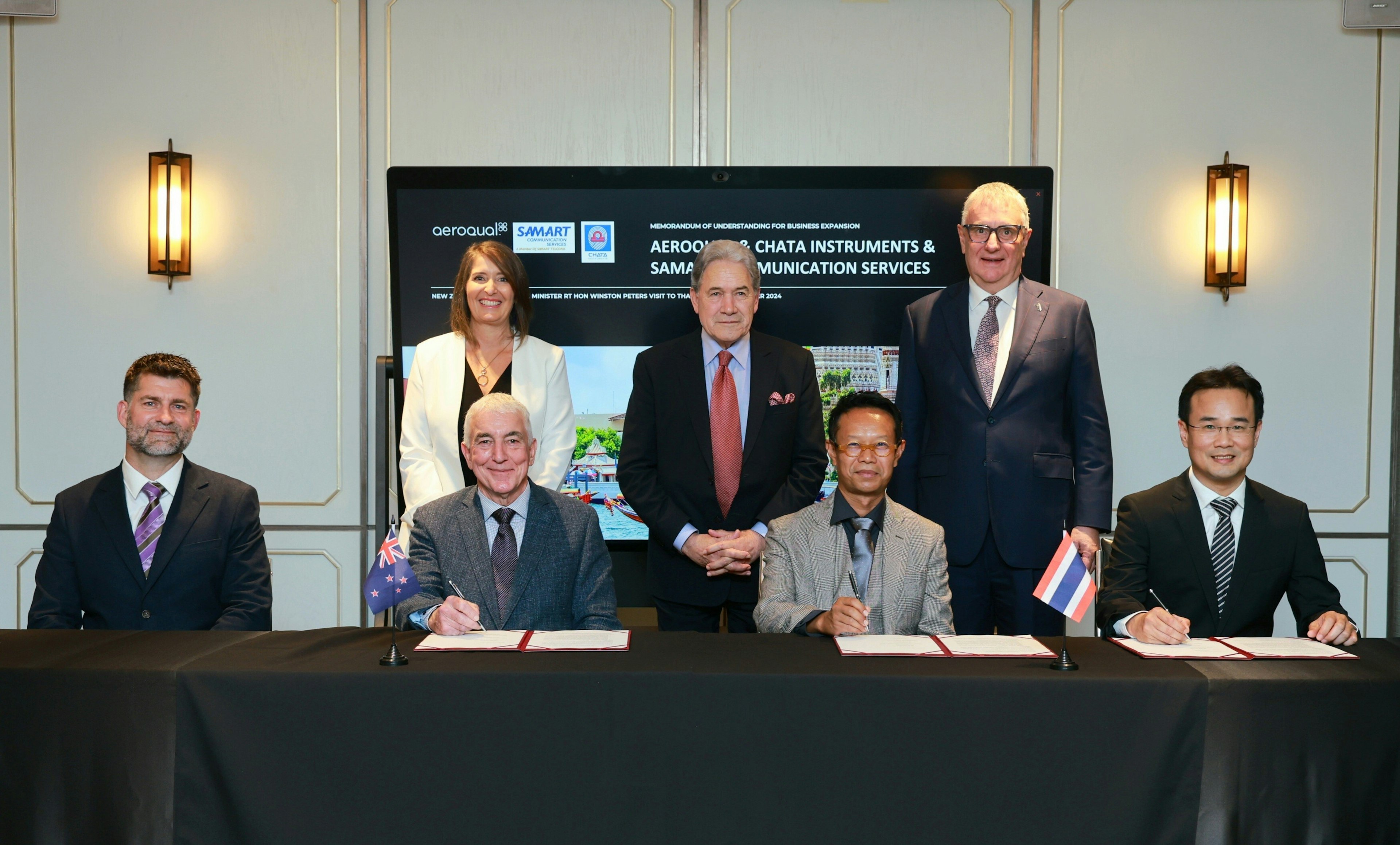 NZ Deputy PM Officiates Signing of Landmark Agreement, Enabling Aeroqual to Support Thai Government’s Clean Air Initiatives