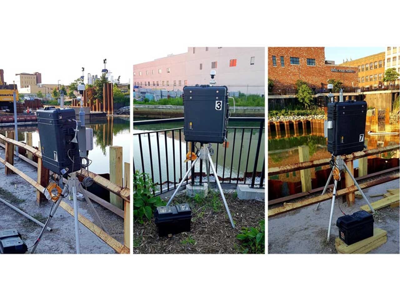 TRC operates eight air monitoring stations at the Gowanus Canal 4th Street Turning Basin and upland staging area.