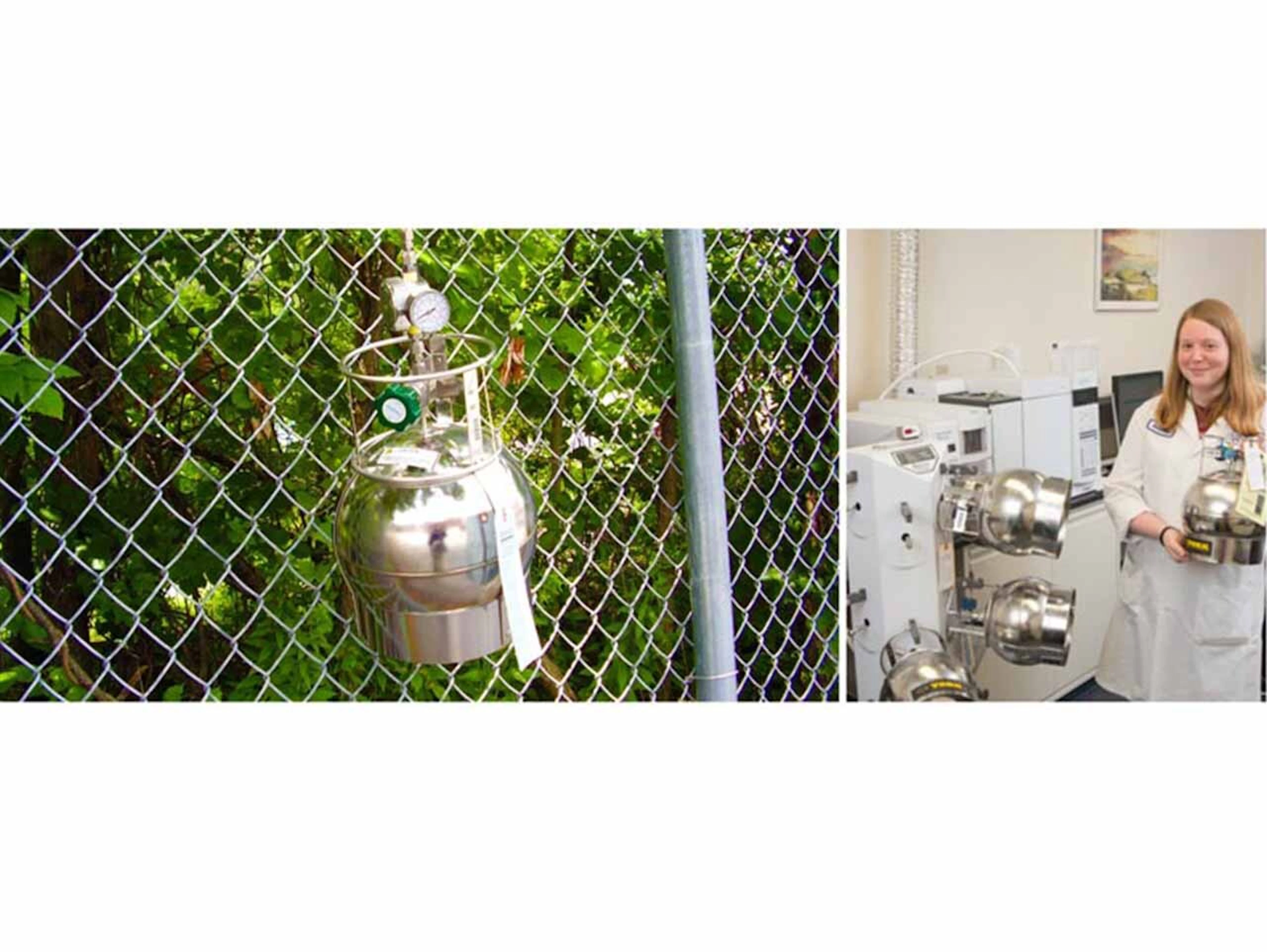 OCs collected in SUMMA® canisters are analyzed by GC/MS EPA Method TO-15