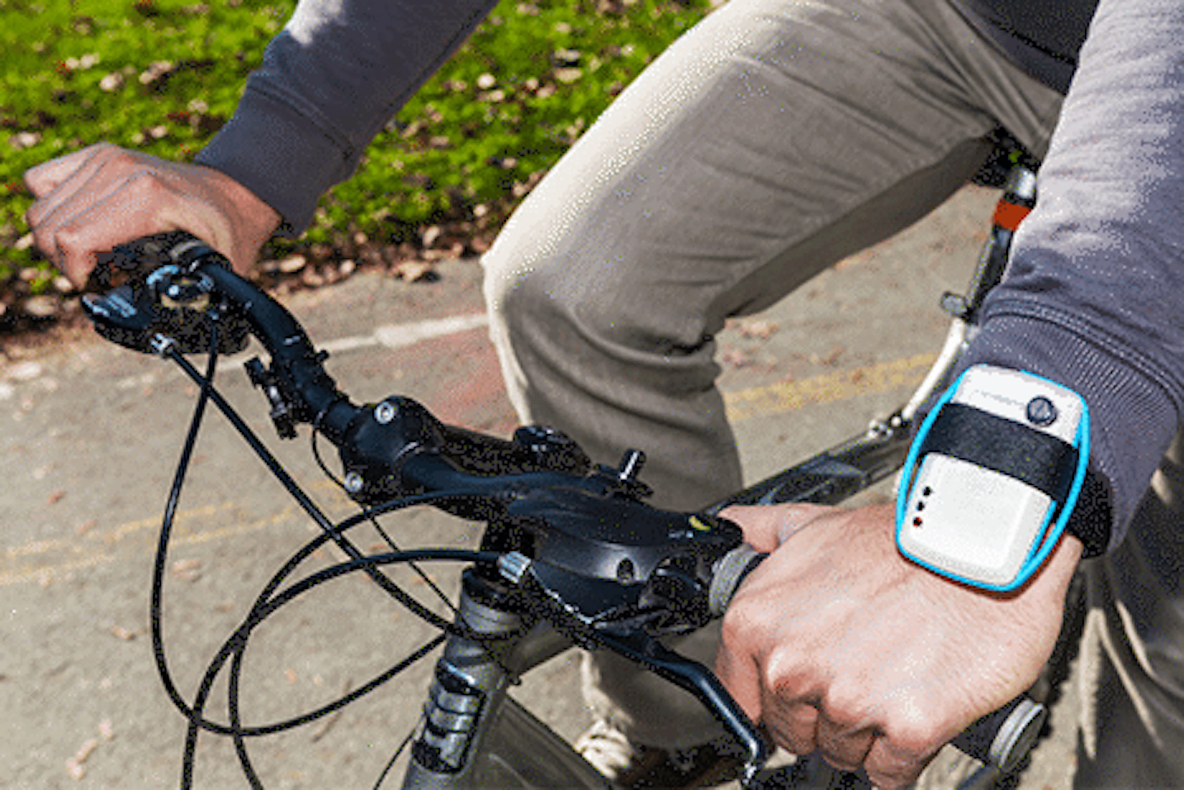 concept wearable air quality monitor