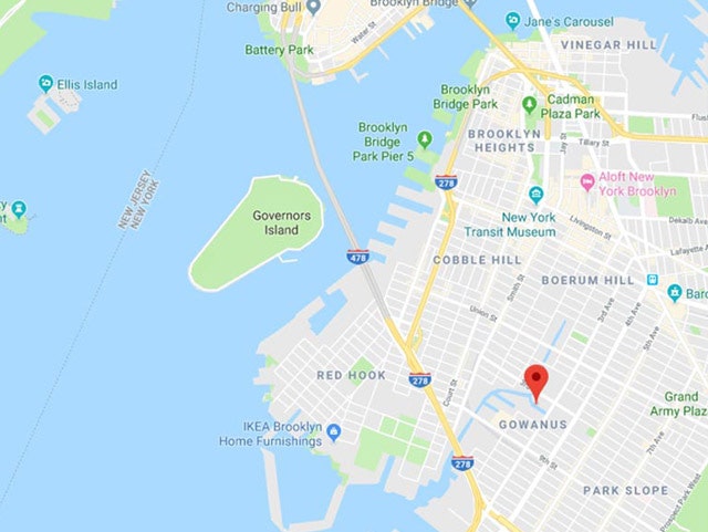 Gowanus Location Map - Source: EPA